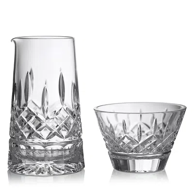 Waterford Lismore Crystal-glass Sugar And Creamer Set In Clear