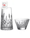 Waterford Lismore Crystal-glass Sugar And Creamer Set