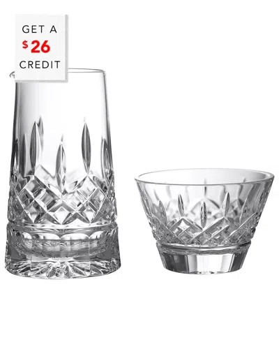 WATERFORD WATERFORD LISMORE SUGAR & CREAMER SET WITH $26 CREDIT