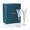 Waterford Lismore Crystal Toasting Flute Set Of Two