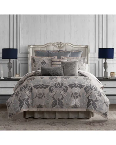 Waterford Lorna 4pc Comforter Set In Gray