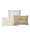 Waterford Maritana Set Of 3 Decorative Pillows In Neutral