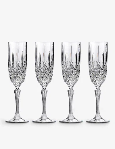 Waterford Markham Crystal Flutes Set Of Four In White