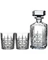 Waterford Marquis By  3pc Brady Decanter & Dof Set In Transparent