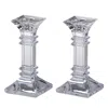 Waterford Marquis By  Treviso 6 Candlesticks, Set Of 2 In Transparent
