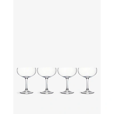 Waterford Marquis Moments Crystal Champagne Coupe Glasses Set Of Four In White