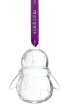 Waterford Marquis Penguin Crystal Ornament In Transparent