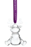 Waterford Marquis Reindeer Crystal Ornament In Transparent