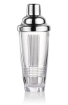 Waterford Lismore Crystal Glass And Stainless-steel Cocktail Shaker In Transparent