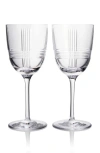 Waterford Marquis Vector Set Of 2 Crystal White Wine Glasses