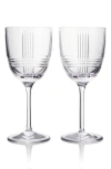 Waterford Marquis Vector Set Of 2 Crystal White Wine Glasses