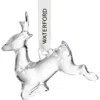 Waterford Mini Reindeer Crystal Ornament In Transparent