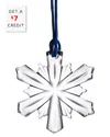 Waterford Mini Snowflake Ornament With $7 Credit In Clear