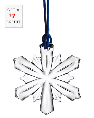 Waterford Mini Snowflake Ornament With $7 Credit In Clear