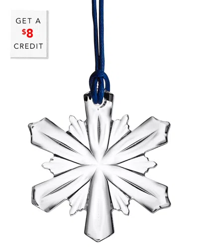 Waterford Mini Snowflake Ornament With $8 Credit In Gray