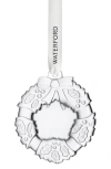 Waterford Mini Wreath Crystal Ornament In Transparent