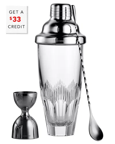 Waterford Mixology 3pc Mixer Setwith $33 Credit In Transparent