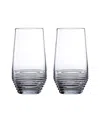 Waterford Set Of 2 Mixology Circon Highball Glasses In Transparent