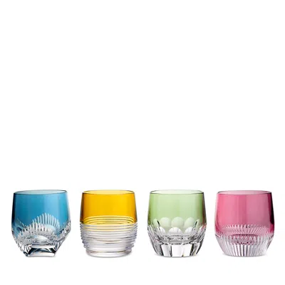 Waterford Mixology Color Tumbler Glasses, Set Of 4 In Multi