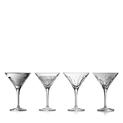 Waterford Mixology Martini Glass, Mixed Set Of 4 In Clear