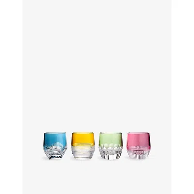 Waterford Mixology Mixed Colour Glass Tumblers 255ml Set Of Four In Multi