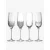 Waterford Mixology Mixed Crystal Flute Glasses 335ml Set Of Four