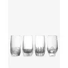 Waterford Mixology Mixed Hiball Crystal Glasses 430ml Set Of Four