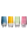 Waterford Mixology Mixed Hiball Crystal Glasses 430ml Set Of Four In Multi