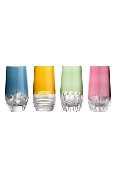 WATERFORD WATERFORD MIXOLOGY MIXED SET OF 4 HIGHBALL GLASSES