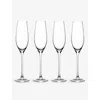 Waterford Marquis Moments Crystal Champagne Flutes Set Of Four