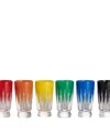 Waterford New Year 2025 Firework Crystal-glass Shot Glasses Set Of 6 In Multi