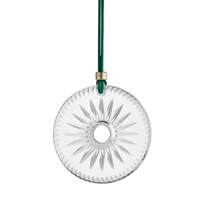 Waterford New Year Disc Firework Ornament In Clear