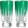 Waterford New Year Firework Set Of 2 Shot Glasses In Green
