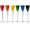 Waterford New Year Firework Champagne Flute Glasses, Set Of 6 Mixed In Assorted