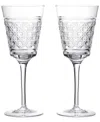 Waterford Opulence Red Wine Crystal Glasses Set Of Two In Transparent