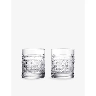 WATERFORD OPULENCE CRYSTAL GLASS TUMBLERS SET OF TWO