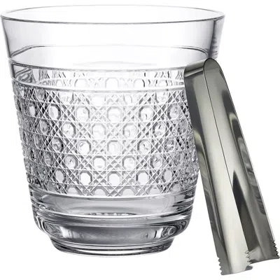 WATERFORD WATERFORD OPULENCE CRYSTAL ICE BUCKET & TONGS SET