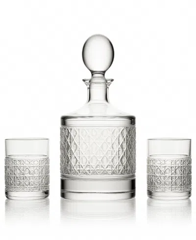 Waterford Opulence Decanter And Tumbler Barware Set, 3-piece In Transparent