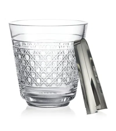 Waterford Opulence Ice Bucket And Tongs Set In Transparent
