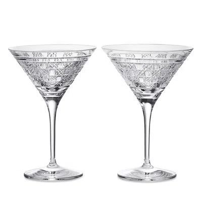 WATERFORD OPULENCE MARTINI GLASSES, SET OF 2