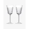 Waterford Opulence Red Wine Crystal Glasses Set Of Two In Transparent
