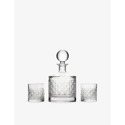Waterford Opulence Three-piece Crystal Barware Set In Transparent