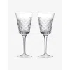 Waterford Opulence Red Wine Crystal Glasses Set Of Two In Transparent