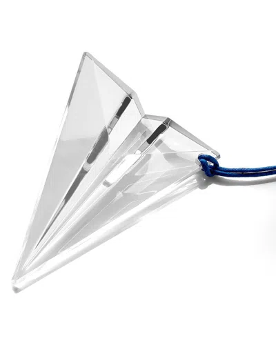Waterford Origami Aeroplane Ornament In Transparent