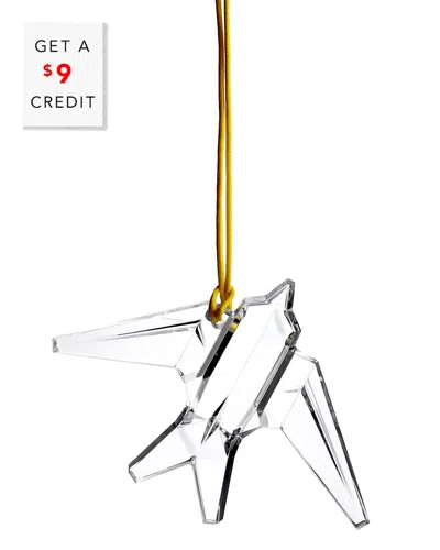 Waterford Origami Bird Ornament With $9 Credit In Clear