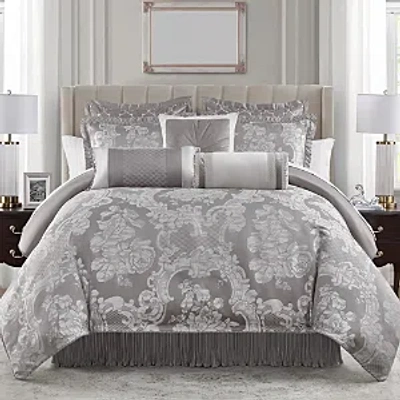 Waterford Palace 6 Piece Comforter Set, King In Mocha