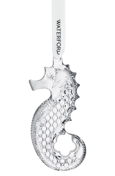 Waterford Seahorse Crystal Ornament In Transparent