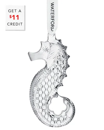 Waterford Seahorse Ornament With $11 Credit In Transparent