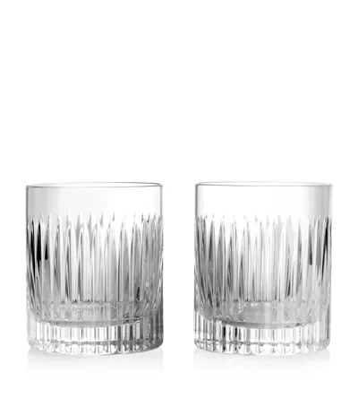 Waterford Set Of 2 Aras Whiskey Glasses In Transparent