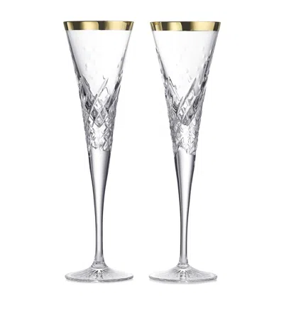 WATERFORD SET OF 2 CELEBRATIONS TOASTING FLUTES